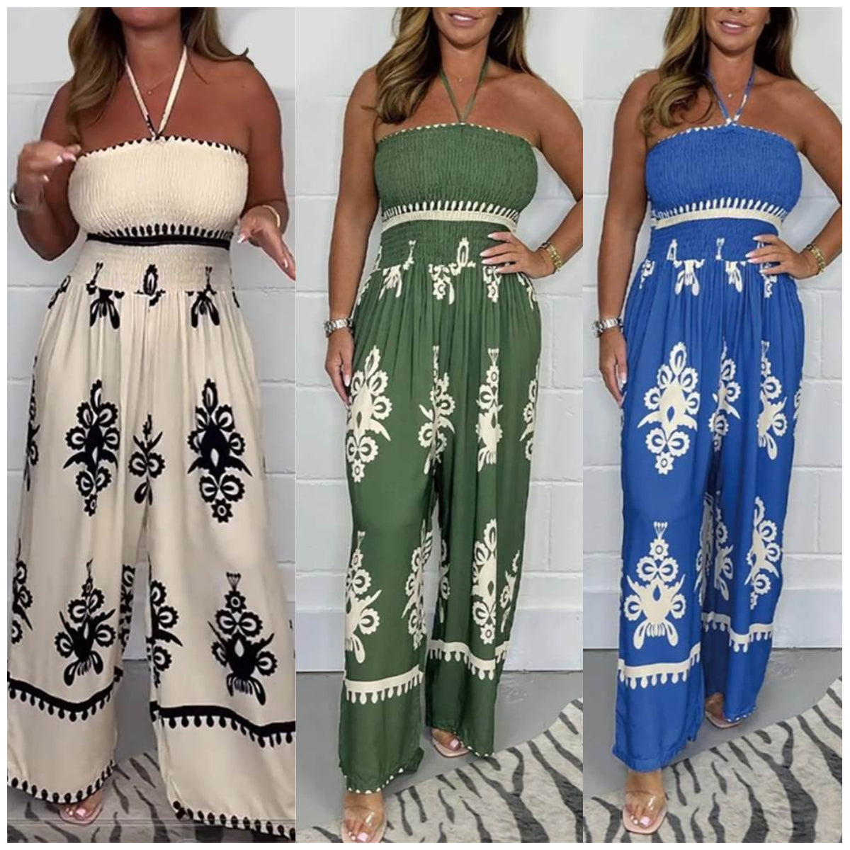 Tube Top Jarretel Jumpsuit