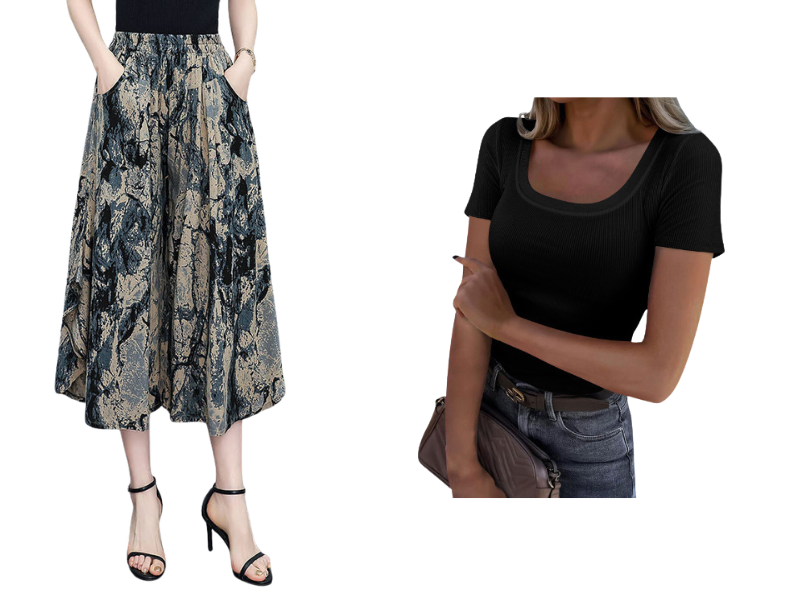 ⏰ 50% KORTING 🌬️ Luchtige capribroek, elastische taille & slankmakende snit