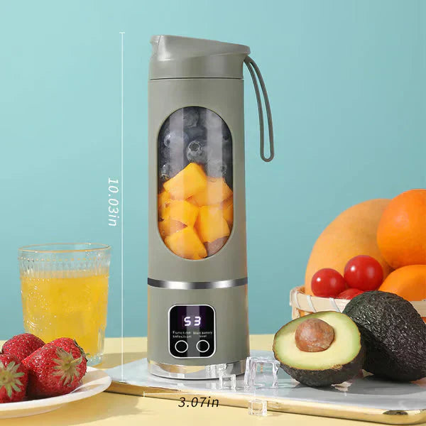 🍊 Verse Smoothies Overal! Draagbare Snoerloze Blender met Power Display