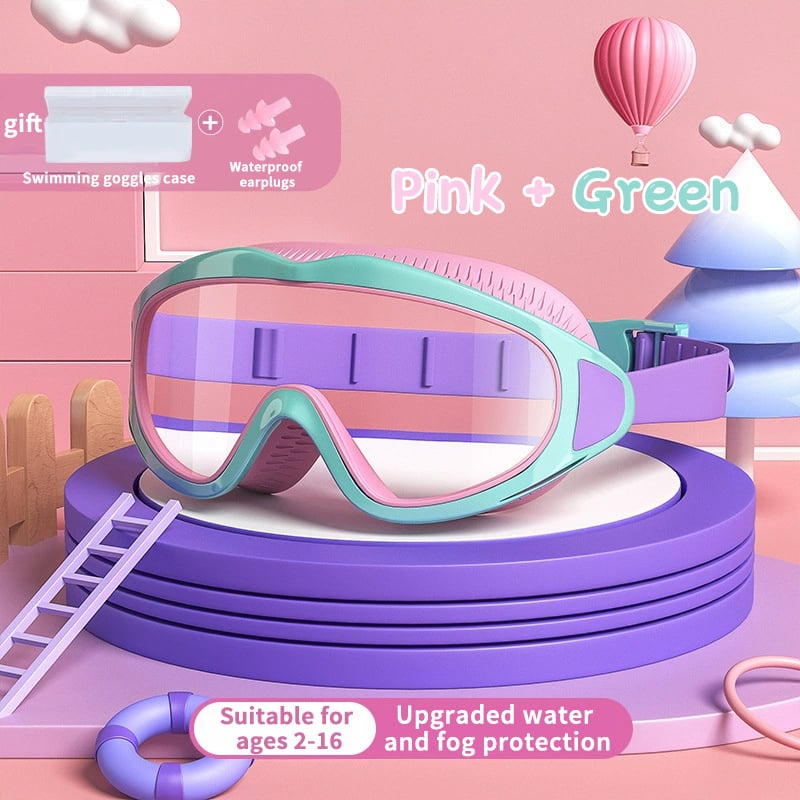 🍹2025 Grote Uitverkoop 50% KORTING☀️ HD Kinderzwembril met Groot Frame, Waterdicht en Anti-Fog