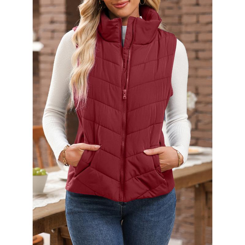 ⏰Hot Sale-Puffer Vest Vrouwen Mouwloze Zip Up Bovenkleding