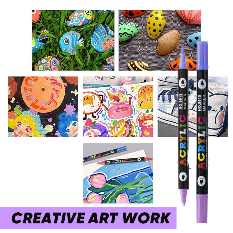 🎅Kerstuitverkoop 50% KORTING!!🎄🔥Acrylmarkeerstift met dubbele punt