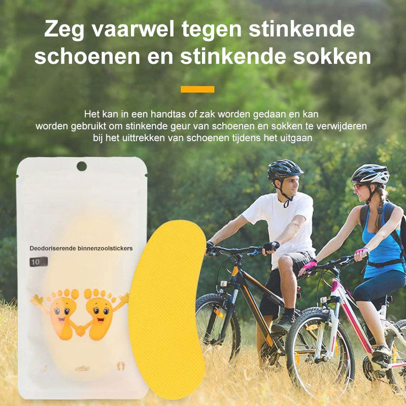 Deodoriserende binnenzoolstickers