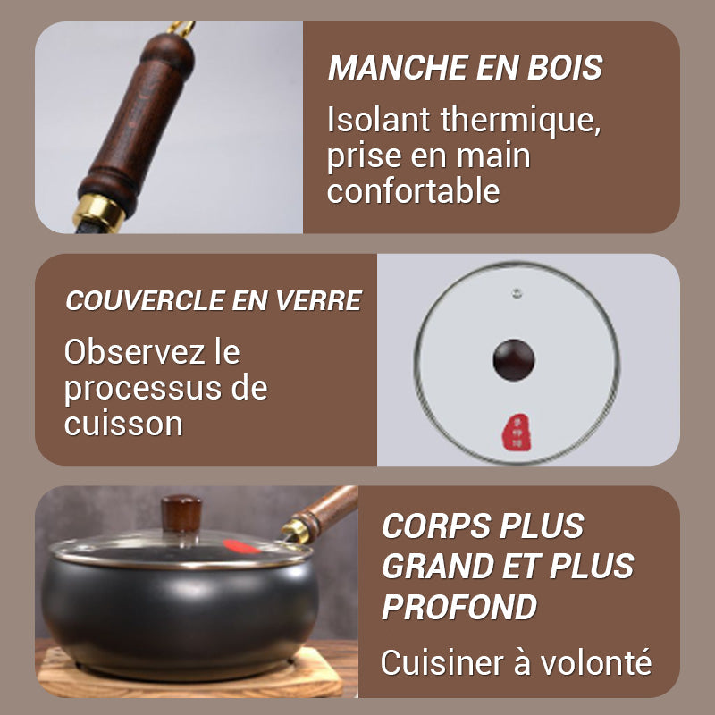 🍳Flash Sale🔥Ultralichte, ongecoate, dikke gietijzeren antiaanbakpan