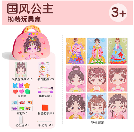 🔥Laatste dag promotie 44% UIT💅Fantasie 3-in-1 prinsessen aankleed- & make-up speelset💝