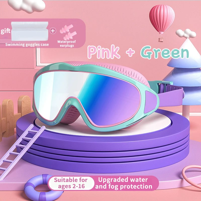 🍹2025 Grote Uitverkoop 50% KORTING☀️ HD Kinderzwembril met Groot Frame, Waterdicht en Anti-Fog