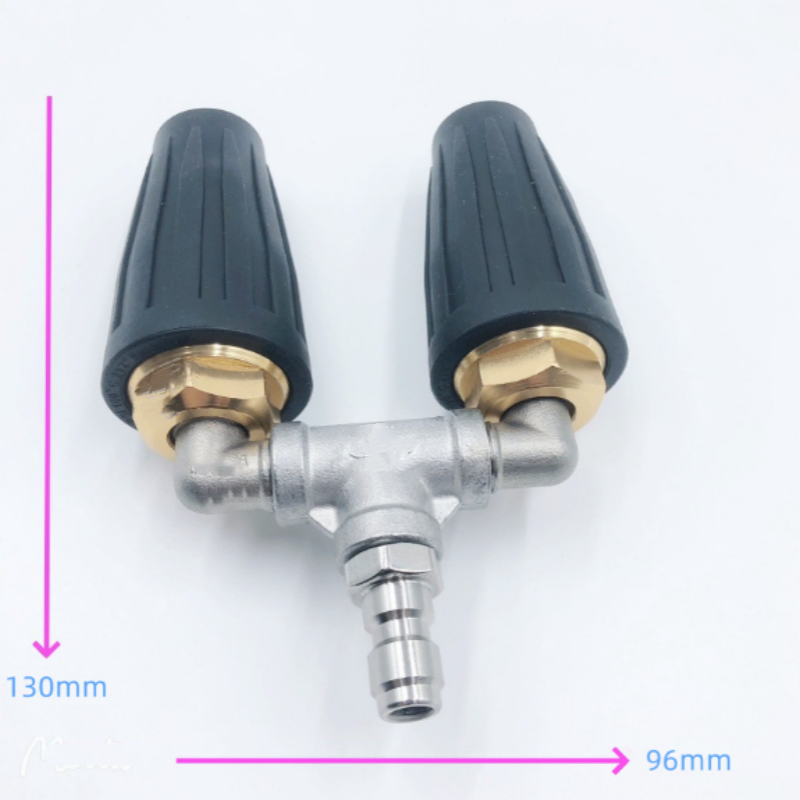 🔥Roestvrijstalen Dual Turbo Nozzle voor hogedrukreiniger