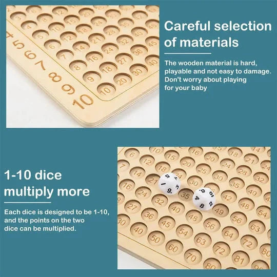 ✨ Beperkte aanbieding ✨-Houten Vermenigvuldiging/Toevoeging Bordspel