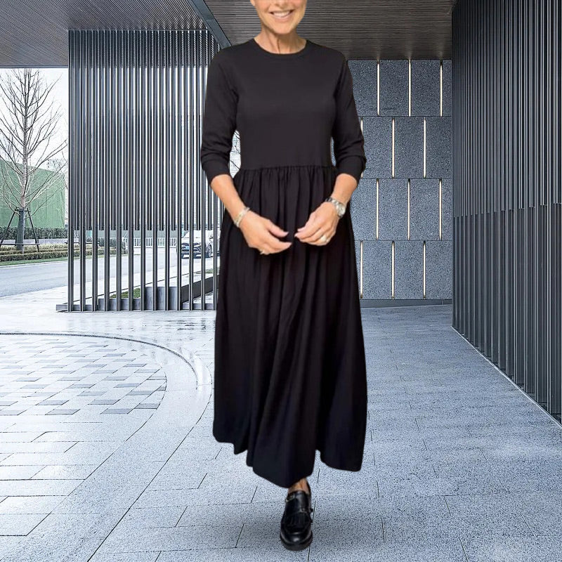 đNieuw product 49% korting đ„Flowy gebreide midi-jurk met lange mouwen