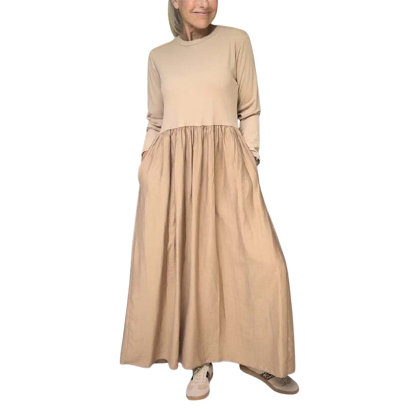 đNieuw product 49% korting đ„Flowy gebreide midi-jurk met lange mouwen