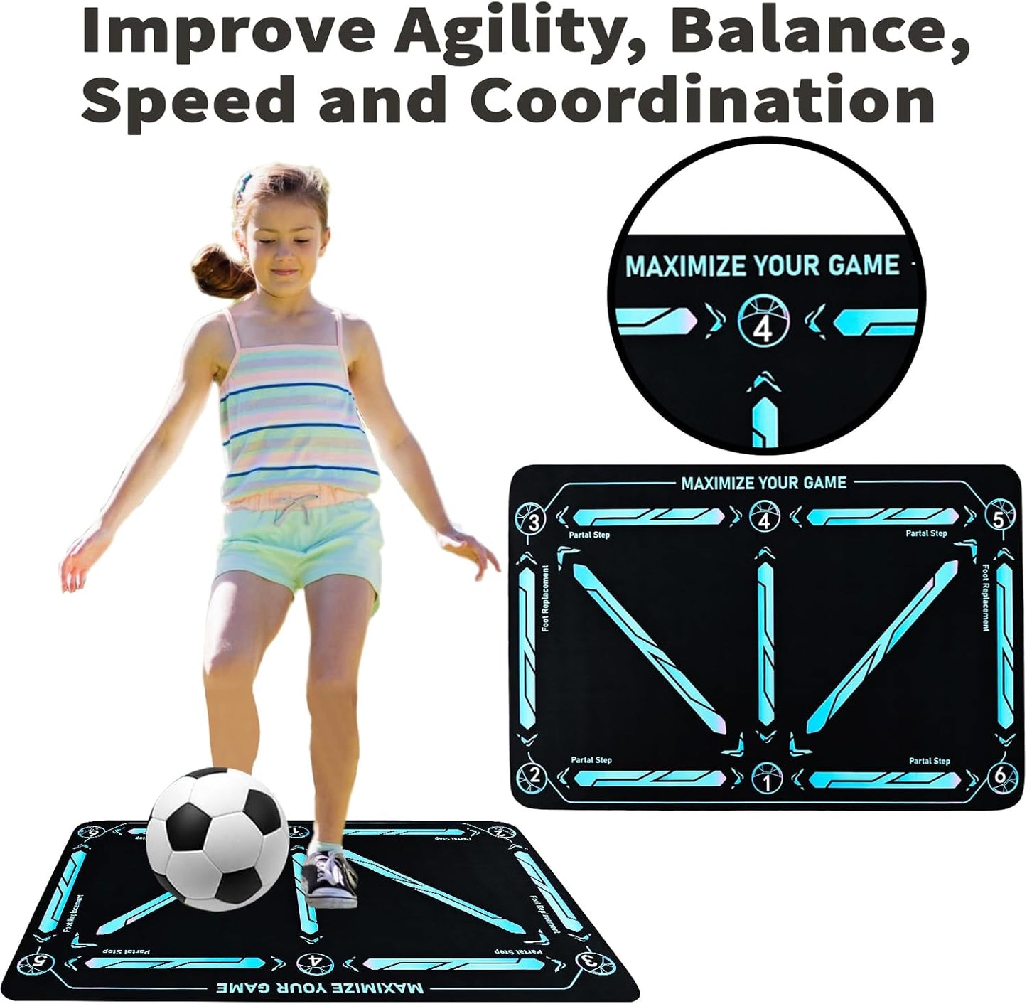 ⚽Voetbaltrainingsmat voor alle niveaus Antislip Stil