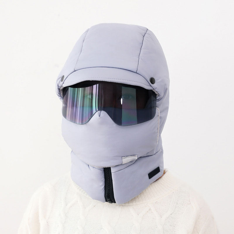 ❄️Winteraanbieding🍂-Winddichte, volledig bedekkende outdoorrijmasker met bril