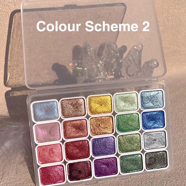 🔥🎨 20 kleuren aquarel schilderij set