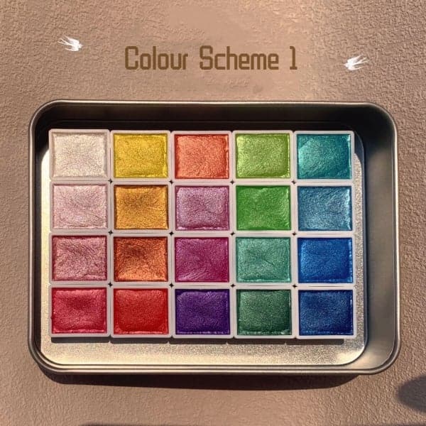 🔥🎨 20 kleuren aquarel schilderij set
