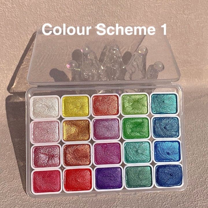 🔥🎨 20 kleuren aquarel schilderij set
