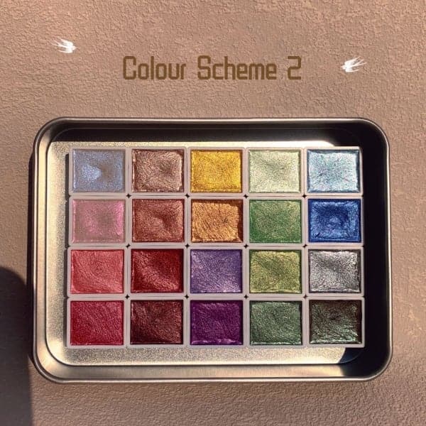 🔥🎨 20 kleuren aquarel schilderij set
