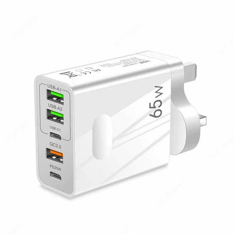 65W Super Snelle Lader - Ontgrendel Volledige Snelheid voor Uw 3-in-1 Kabel