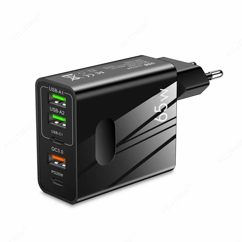 65W Super Snelle Lader - Ontgrendel Volledige Snelheid voor Uw 3-in-1 Kabel