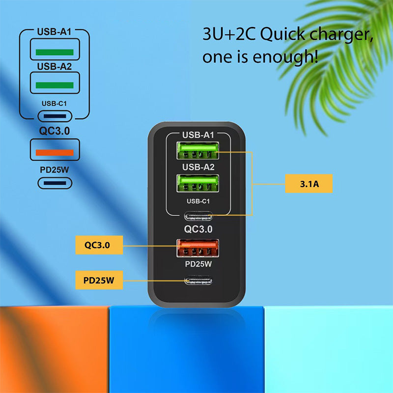 65W Super Snelle Lader - Ontgrendel Volledige Snelheid voor Uw 3-in-1 Kabel