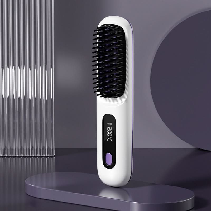 🔥 NU 50% KORTING! Draadloze Keramische Verwarmingskam – Zijdezacht Haar in Minuten! 💁♀️
