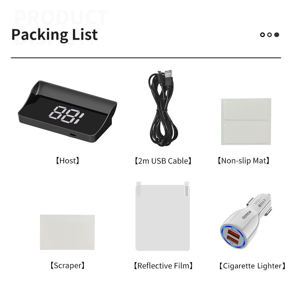 🔥Nieuw binnen 50% KORTING🎁💥Escort voor veilig rijden💥Snelheidsmeter met head-up display