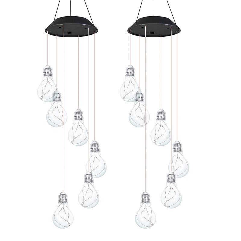 Waterdicht💡Kleurrijke LED-lamp op zonne-energie voor buiten met windgong