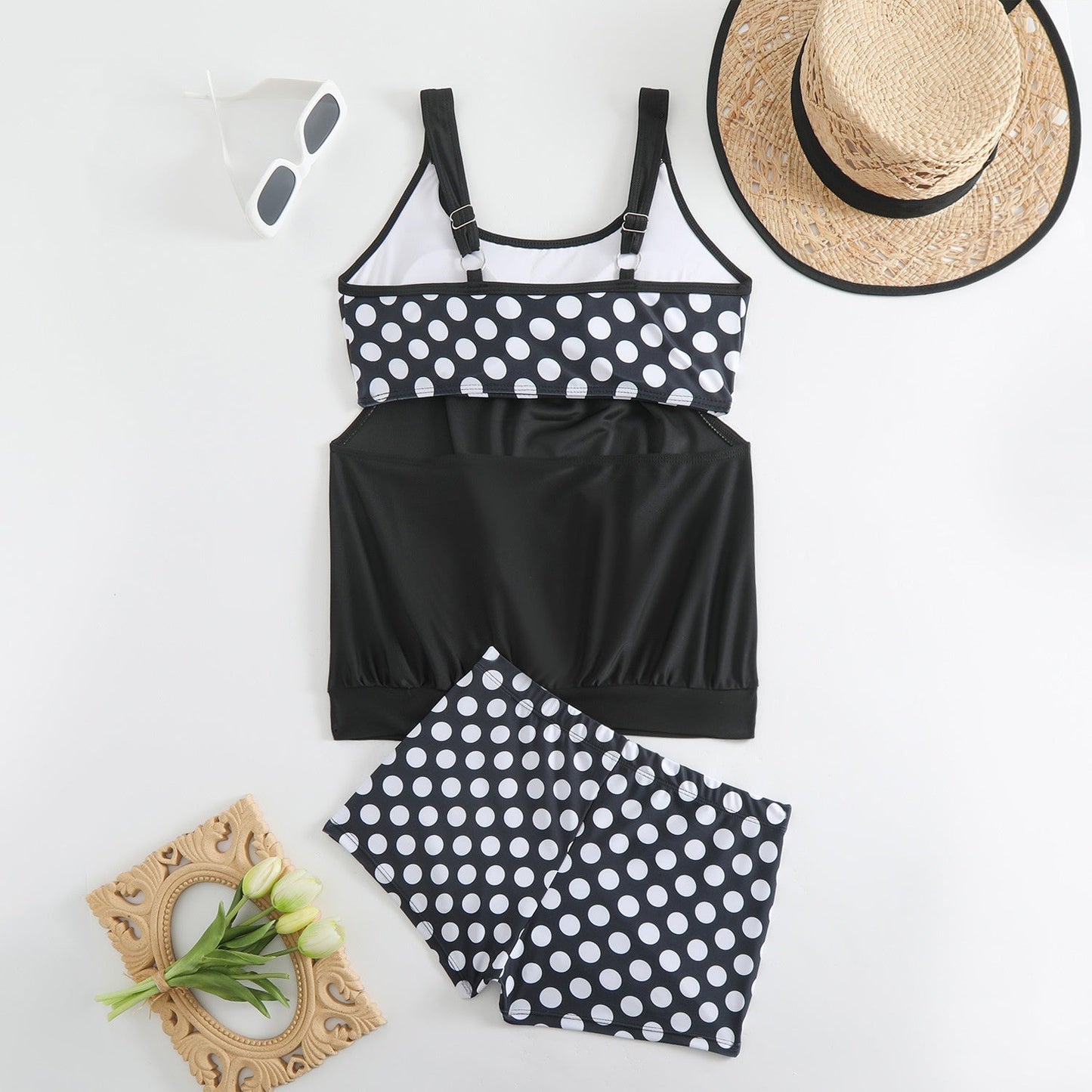 ๐ฅ ZOMER HOT SALE โ 49% KORTING ๐ฅ Dames Tweedelig Polkadot Zwempak