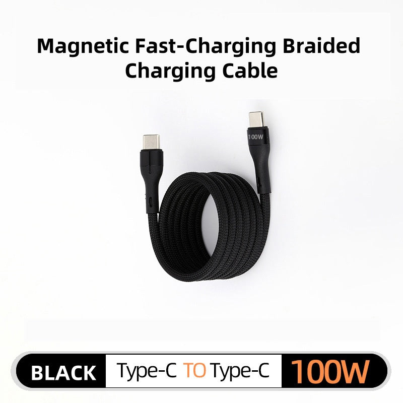 Magnetische Fast-Charging gevlochten oplaadkabel voor meerdere compatibiliteiten
