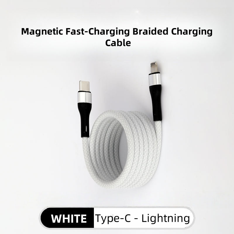 Magnetische Fast-Charging gevlochten oplaadkabel voor meerdere compatibiliteiten