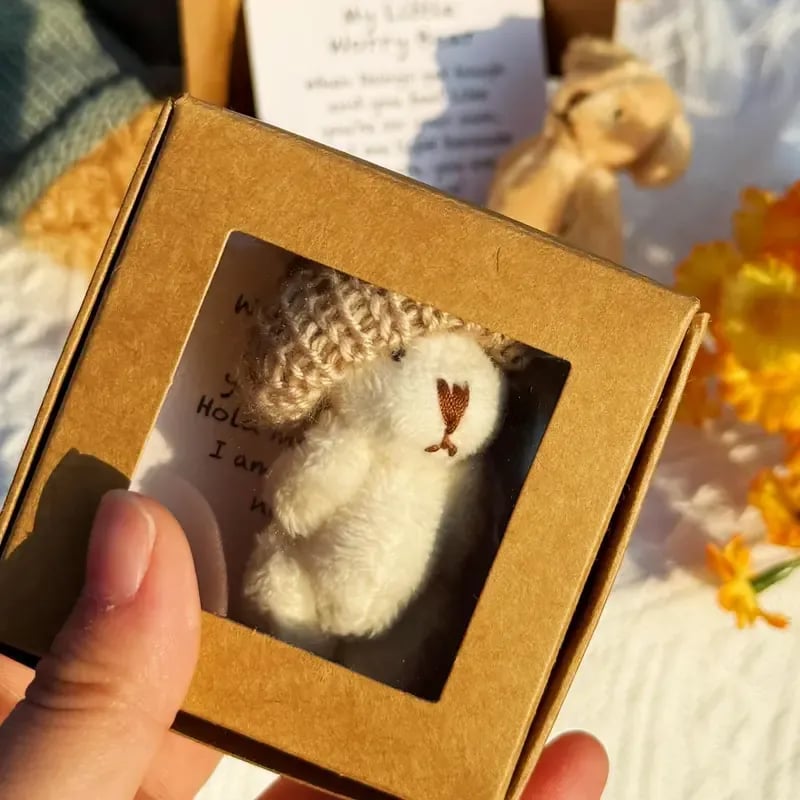 💖Vandaag: Koop 1 krijg 1 gratis!🎁Handgemaakte mini knuffelbeer in doos