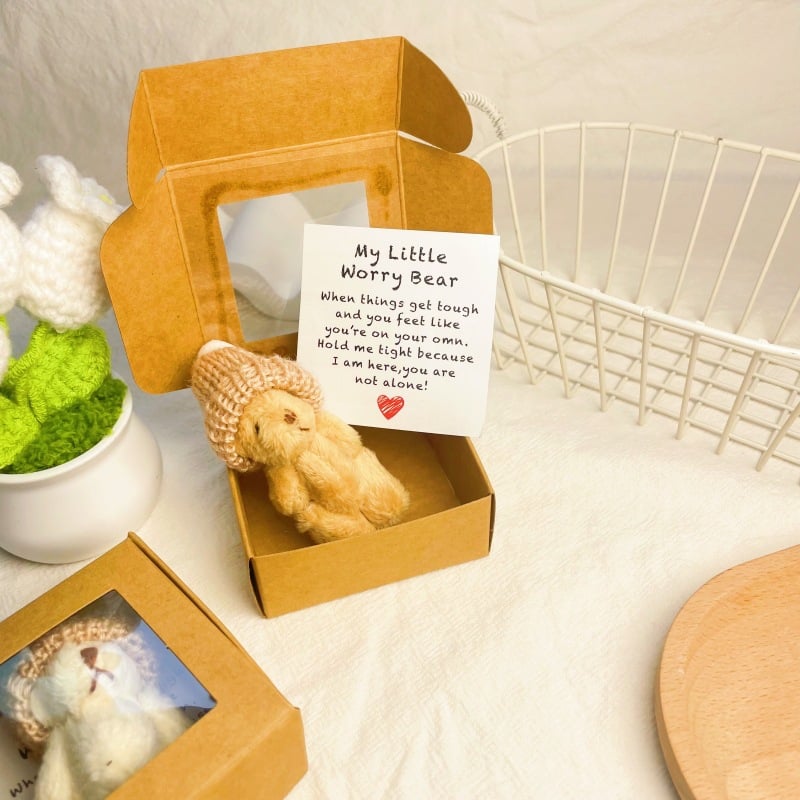💖Vandaag: Koop 1 krijg 1 gratis!🎁Handgemaakte mini knuffelbeer in doos