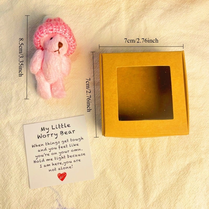 💖Vandaag: Koop 1 krijg 1 gratis!🎁Handgemaakte mini knuffelbeer in doos