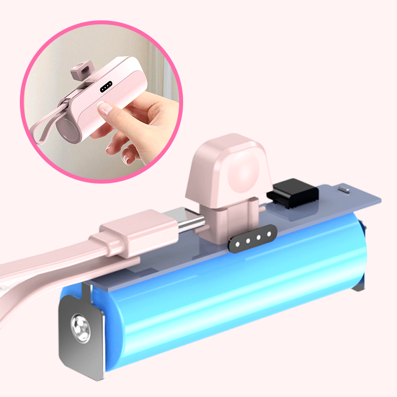 Draagbare Powerbank met Hoge Capaciteit en Ingebouwde Kabels🔋🔌