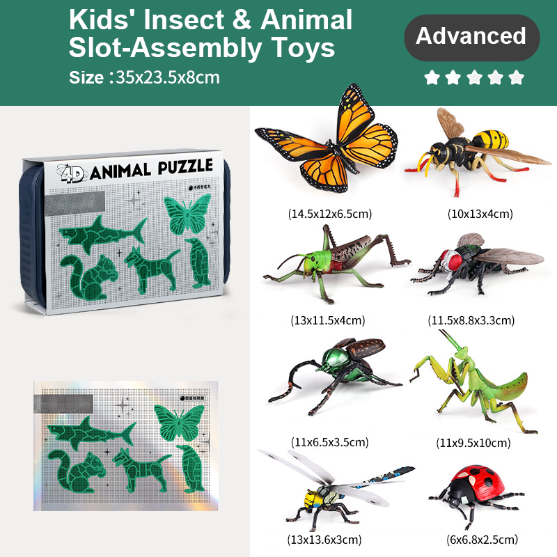 🐞🎄Best verkocht!🎁 Bouwspeelgoed Insecten & Dieren – Leuk Cadeau voor Kinderen ✨