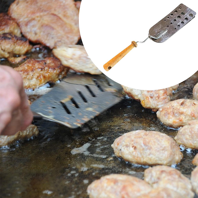 Compacte anti-aanbak drievoudige hamburger spatel