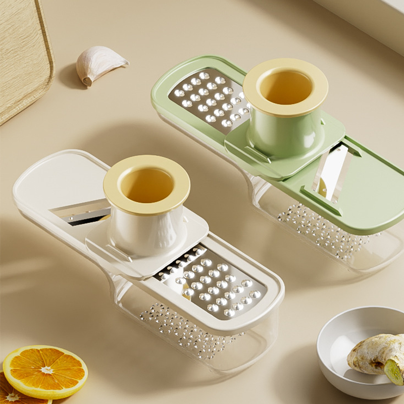 3-in-1 mandoline-snijder met bakje