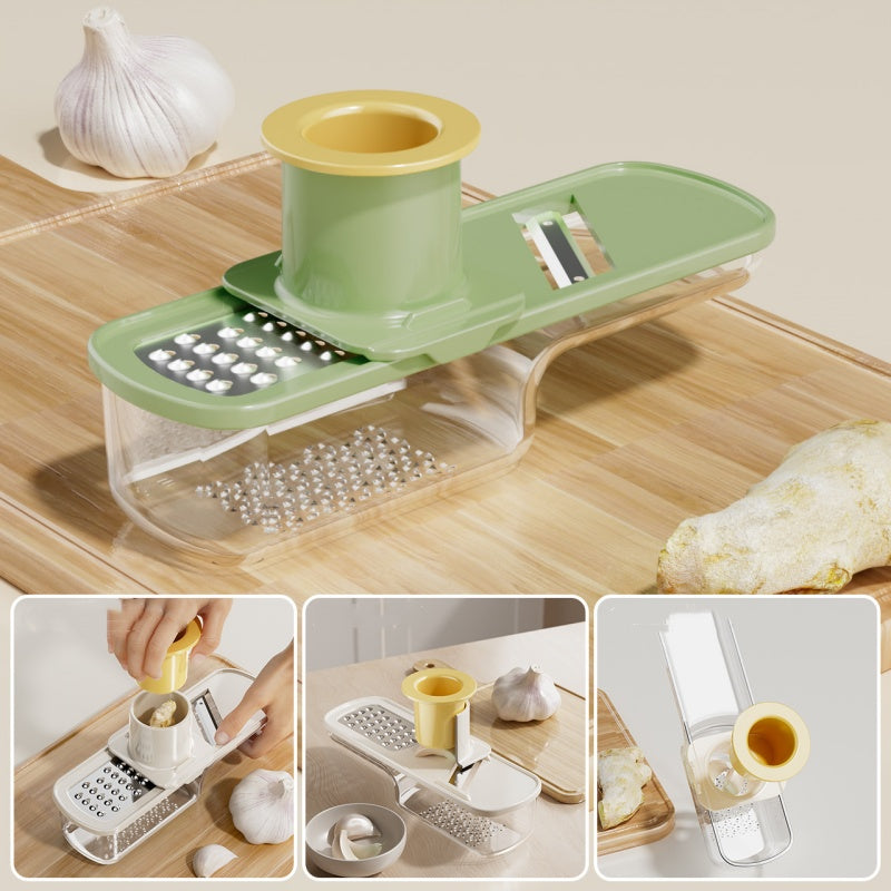 3-in-1 mandoline-snijder met bakje