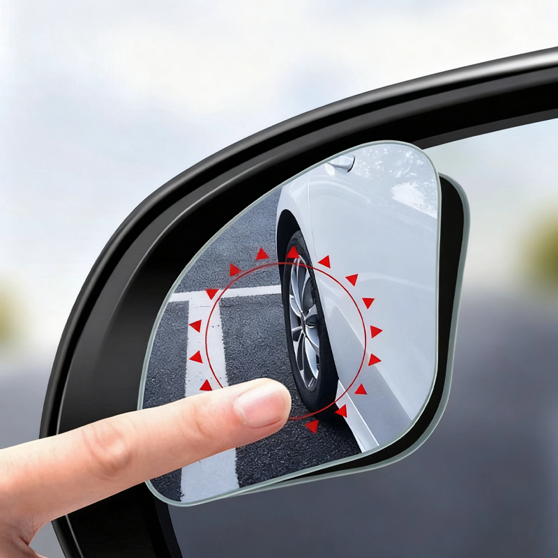 2 stuks hartvormige dodehoekspiegels voor in de auto