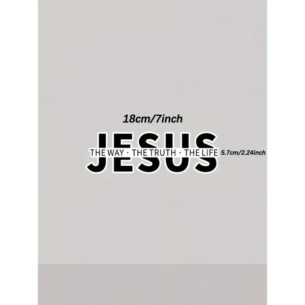 💥LAATSTE DAG UITVERKOOP 56% KORTING💥Jezus - De Weg, De Waarheid, Het Leven Christelijke vinyl sticker voor op de auto
