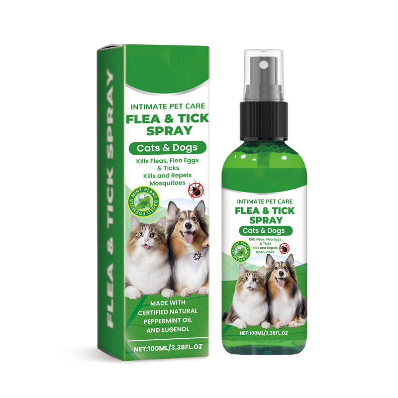 šNatuurlijke Vlooi- en Tekspray voor Honden en Kattenš¾ Houd uw Geliefde Huisdier Vrij van Ongedierte