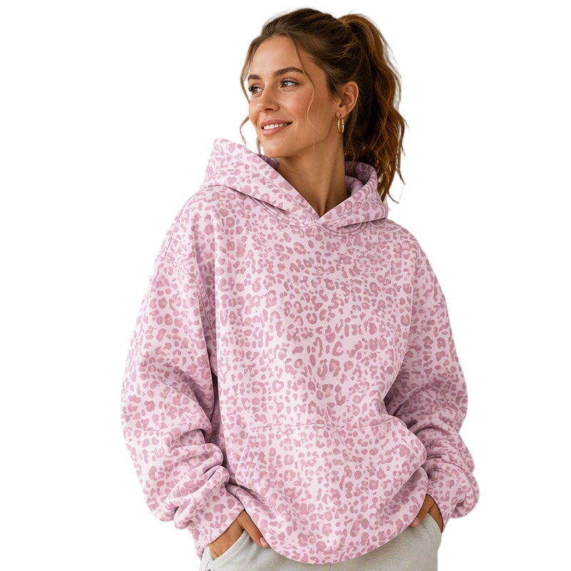 ๐ฅ Nieuw & Trendy ๐ Dames Luipaardprint Hoodie โ Trendy uitstraling, zachte comfortstijl & casual dagelijkse look โจ