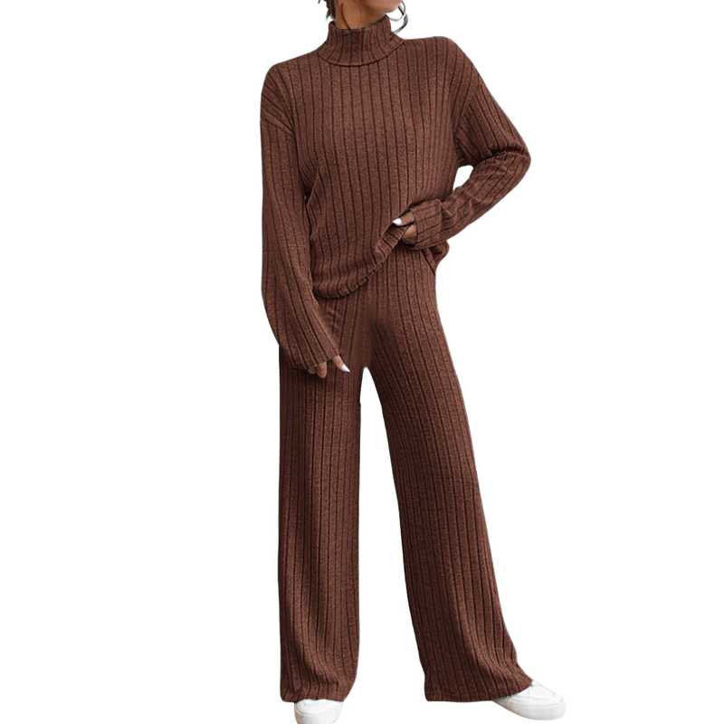 ✨👖Gezellige geribbelde 2-delige set voor dames