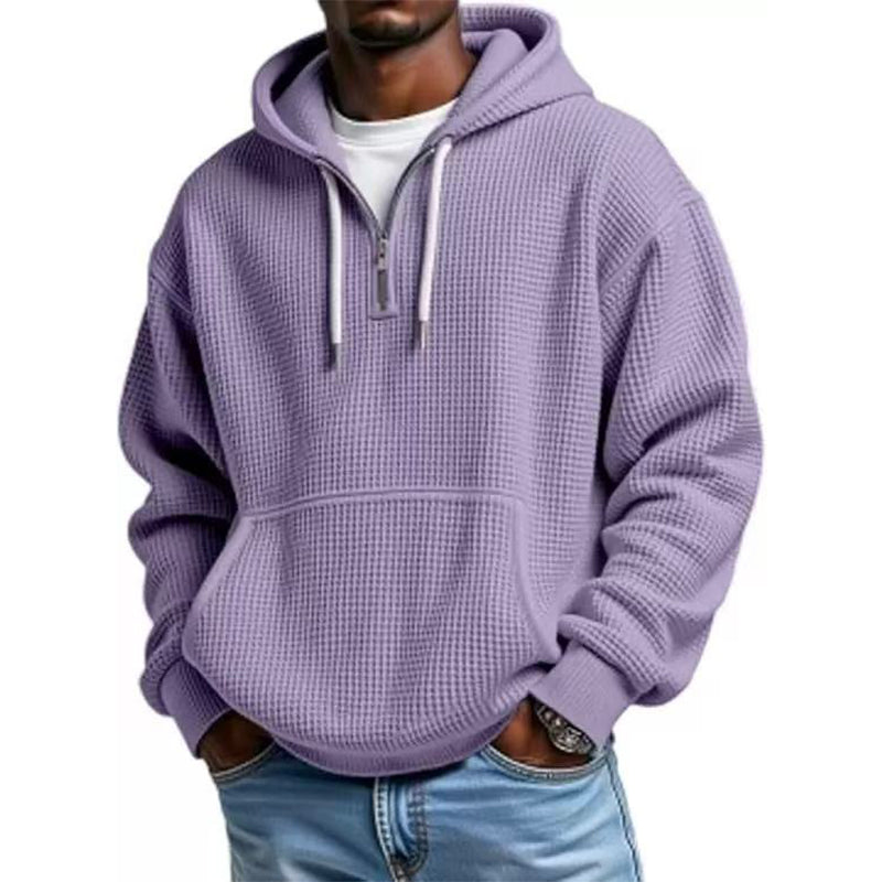 Heren-sweatshirt met capuchon en kwartrits