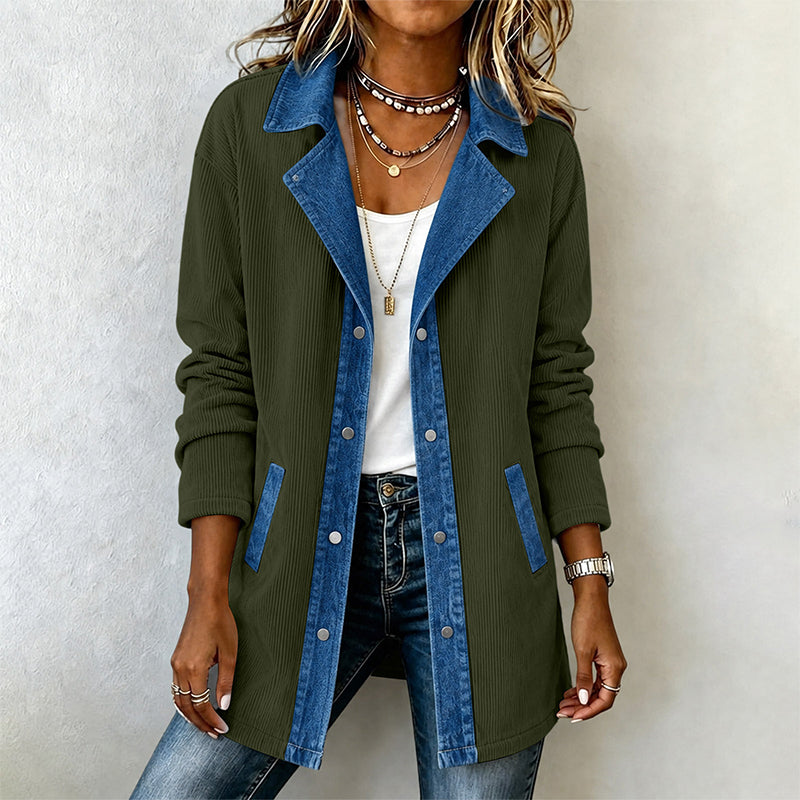 🧥🔥Gratis verzending✈️Casuele spijkerjack voor dames met patchwork