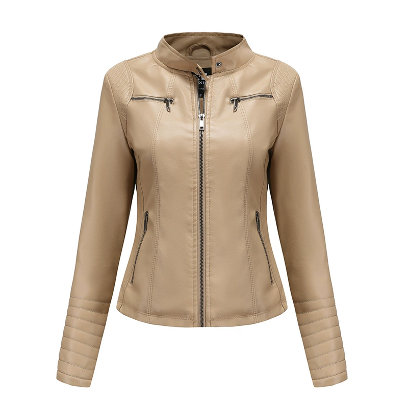 🔥Gratis verzending✈️Nauwsluitend imitatieleren jack voor dames