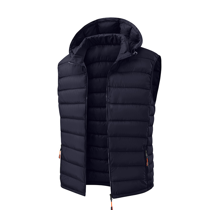 š„Gratis verzendingāļøHeren gewatteerde winterbodywarmer met afneembare capuchon