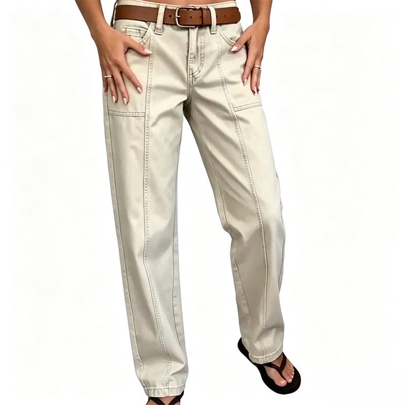 🔥Gratis verzending✈️ Dames Casual Wide Leg Broek 👖 Elegante Rechte Pasvorm, Ademend Comfort & Veelzijdige Stijl