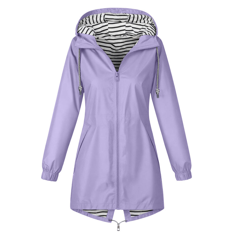 🌧️ Outdoor Favoriet ✨ Dames Waterdichte Jas met Capuchon – Bescherming tegen Regen & Comfortabele Pasvorm 🧥