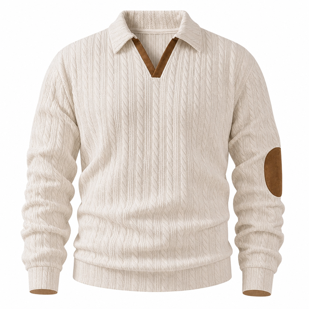 🏆 Bestseller van de Week ✨ Heren Kraag Pullover Sweatshirt – Effen Casual Trui met Comfortabele Pasvorm & Tijdloze Stijl