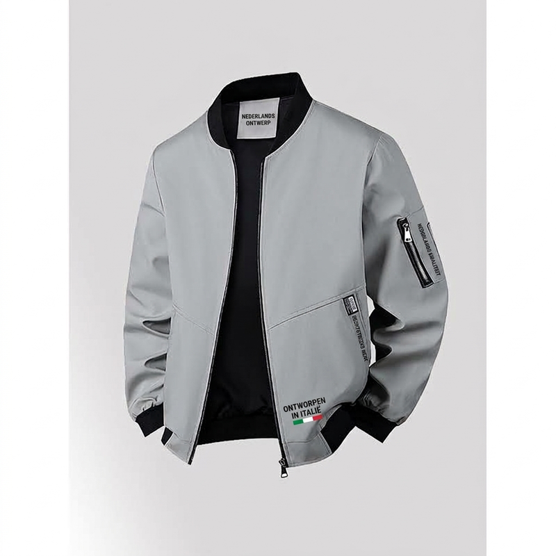 🍂 Herfstfavoriet ✨ Lichtgewicht Bomberjack voor Heren – Casual Pasvorm, Comfortabel & Makkelijk te Combineren